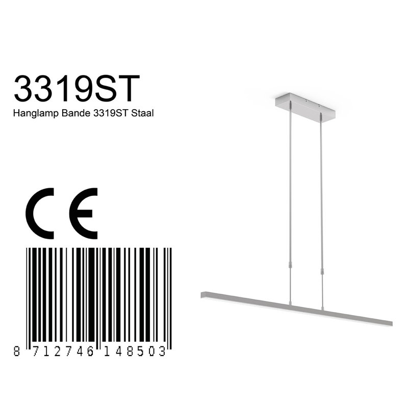 Ayzel 3 - Light LED Kitchen Island Pendant, Silver