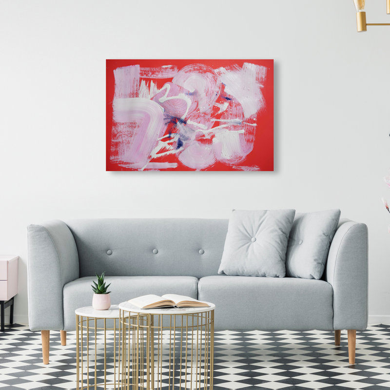 Passion Fruit Berry Blend Canvas Abstract Print by Oliver Gal, 20"H x 30"W, Canvas Unframed