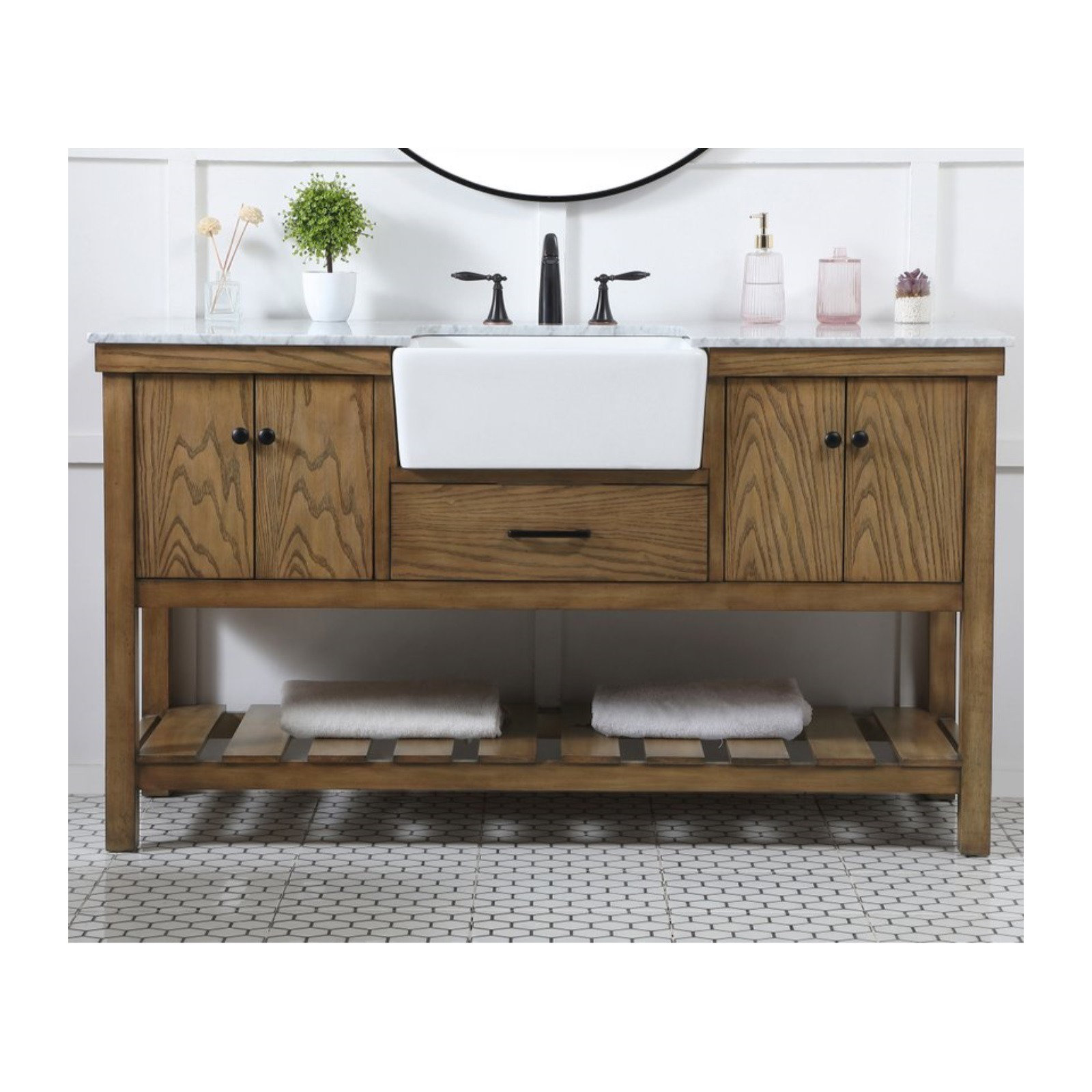 Pelaghia 60'' Single Bathroom Vanity, Driftwood