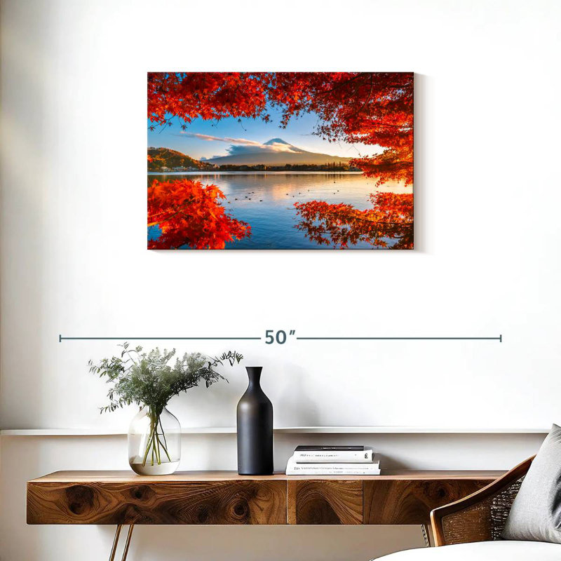 Alvord Mount Fuji And Kawaguchiko, 20" H x 30" W