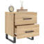 Mudoch 40cm W Iron Bedside Table-1559297865