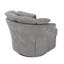 Fauteuil demi-tonneau pivotant rembourré Lakitia Rowena -2136543499