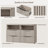  56.5"W Modern Fluted 4-Drawer Dresser With 2 Large Open Storage-918549065