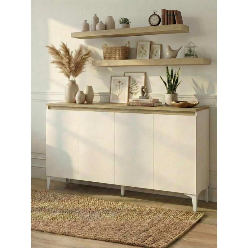 Armoire polyvalente, White/Natural