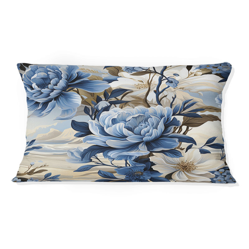 Coastal Tranquility Victorian Motif I - Coussin imprimé floral
