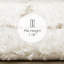 Tapis d'intérieur à poils longs à poils doux beige Rustem-1729755001