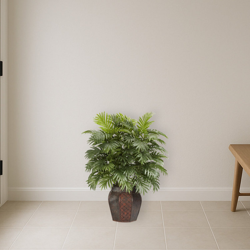 Areca with Vase Silk Plant