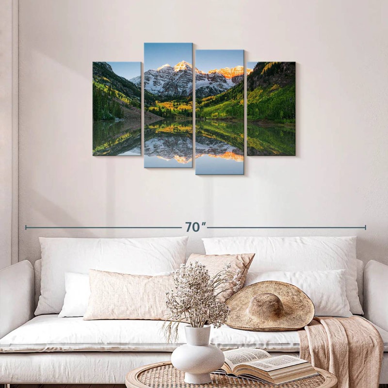 Alvord Maroon Bells Lake Sunshine, H 27 po x l 43 po