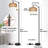 Rattan Floor Lamp Boho Standing Lamp with Remote Control Dimmable