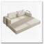 Canapé-lit convertible en velours côtelé avec coussin cylindrique Corduroy-1903176733