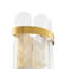 CDJ Wall Lamp Erika antique brass finish clear glass
