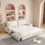 Canapé-lit escamotable de 73,2 po, canapé-lit convertible 3 en 1, causeuse en velours multifonctionnel-114336061