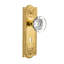 Meadows Plate with Decorative Keyhole and Round Clear Crystal Door Knob-1105674486-1105674493