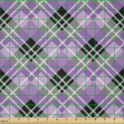 Deimira Squares Lines Stripes Illustration Multi-Purpose Fabric