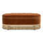 Oval Tufted Bullion Fringe Storage Bench-1599249143