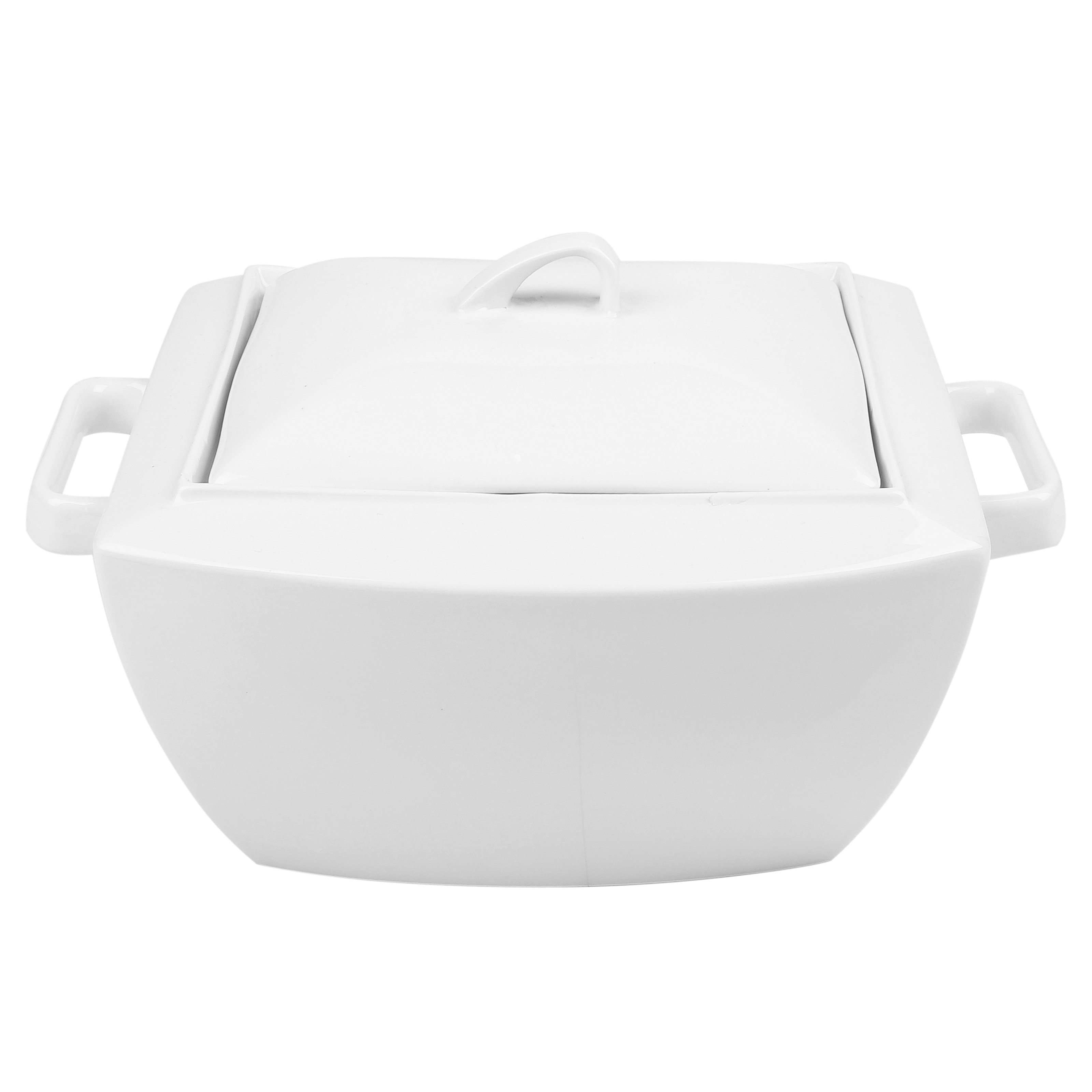 Malacasa Blance 81 qt. Ceramic Soup Pot with Lid