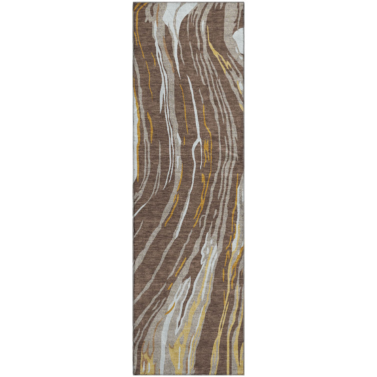 Premium Machine Washable Cortes AMF1037 Swirls Rug