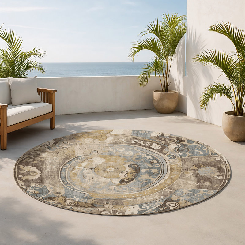 Tapis intérieur et extérieur Spiried Bounce, Round 5'
