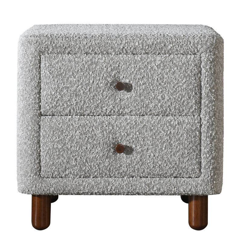 Table de chevet 2 Grey Boucle