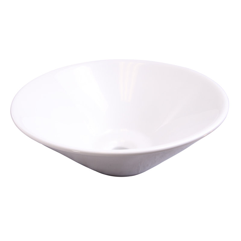Barclay Dana 16.75'' White Vitreous China Circular Bathroom Sink