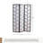 3-Panel Climbing Screen Room Divider, Black
