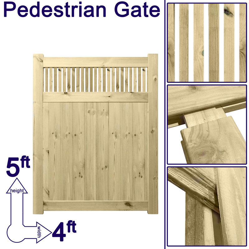 Sacha Gate Fencing, 150cm H x 120cm W x 4.5cm D