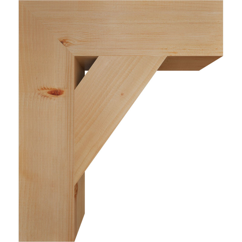 Support de bloc traditionnel, Douglas (lisse), H 26 po x l 5,5 po x P 22 po