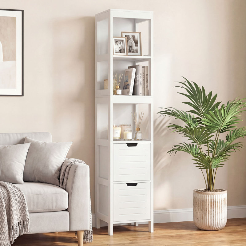 Freestanding Bathroom Cabinet, White
