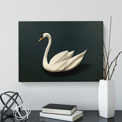 Intense Swan - Wrapped Canvas