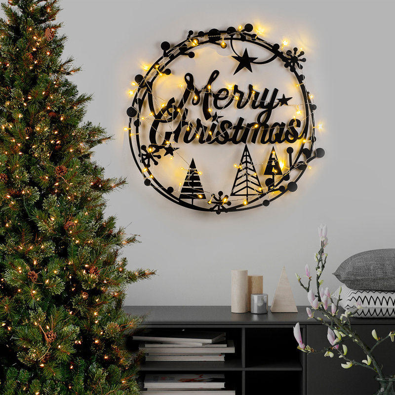 Wall Decor on Metal, Black