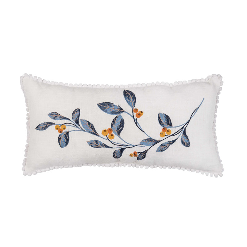 Coussin 12 "x 24" Blue Harvest & Orange Berries