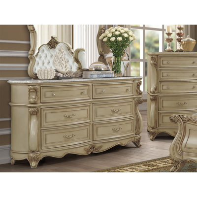 Monique 6-Drawer Solid Wood Dresser