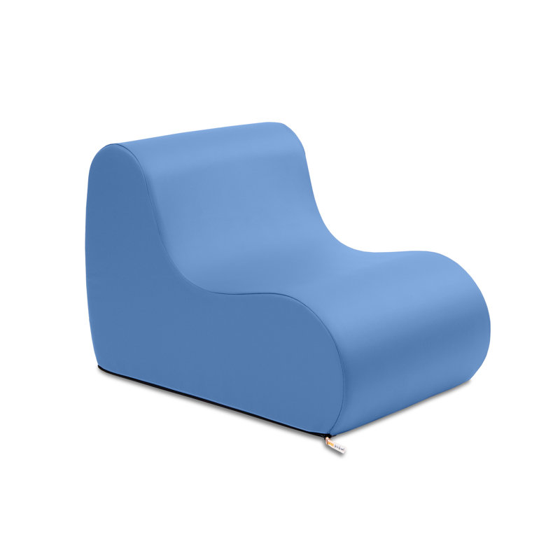 Chaise de classe Midtown - assise souple - 3 tailles - housse en vinyle de qualité supérieure, Bleu royal