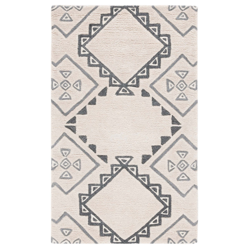 Powell Hand Tufted Performance Geometric Rug, Rectangle 3' x 5'