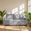 70 " Corduroy L-Shaped Sofa & Chaise