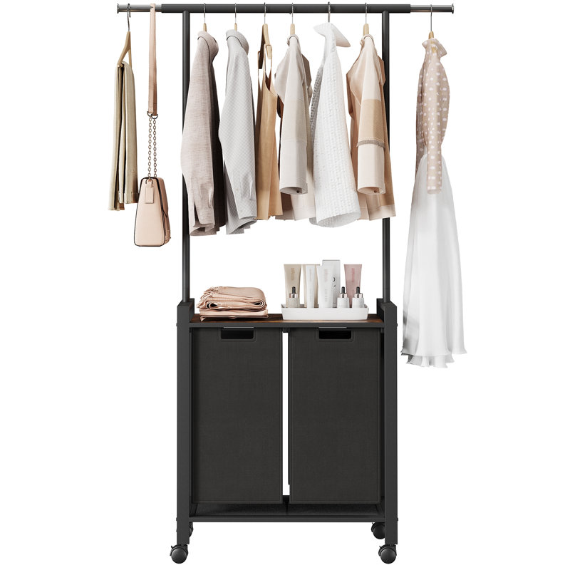 Trieur de linge avec roulettes verrouillables robustes