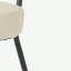 Chaise de salle à manger simple moderne gris avec dossier rembourré et tabouret de chambre familiale-107180661-107180662