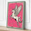 Pegasus in Flight Retro - Wrapped Canvas-44362009-44362012