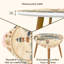 Ensemble de 2 tables basses gigognes Triangle