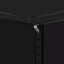 Armoire à outils 71 po en acier noir avec portes et 4 tablettes