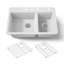 Riverby 33 In. Top-Mount Double-Bowl Kitchen Sink-1017940971-1017940972-1035019176