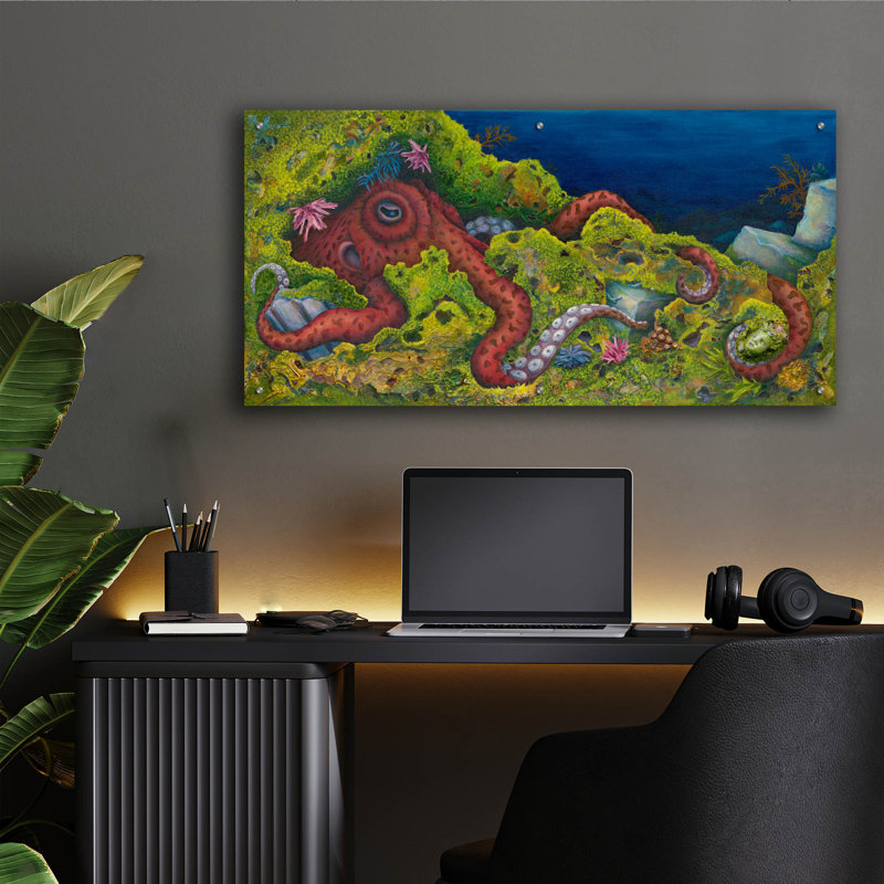 Breakwater Bay «The Guardian» par Tim Marsh, art mural en verre acrylique, H 24 po x l 48 po