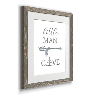 Little Man Cave Arrow - Picture Frame Textual Art Print on Paper -  Redwood Rover, 797516C52F9E4CB9A460C8D1F3A8085C