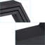 Ensemble de tablettes murales noires hexagonales