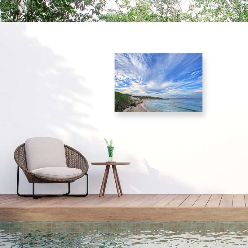 «Ologic bleu »sur une impression sur toile, H 30 po x l 47 po