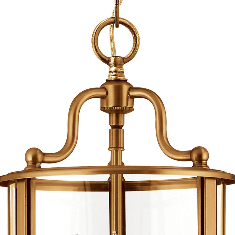 Lustre tambour 4 lumières Tide, Laiton antique