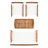 Delosreyes Acacia 4 - Person Patio Conversation Set with Cushions-998970792