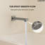 Ensemble de robinet de douche à pluie haute pression mural 10 ", robinet de baignoire avec valve brute-73468220