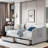Tanikia Upholstery Daybed with Trundle, Pocket and 2 Drawers-692486199
