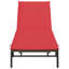  Chaise longue avec coussin en rotin de polyester brun-1949571032-1949571039